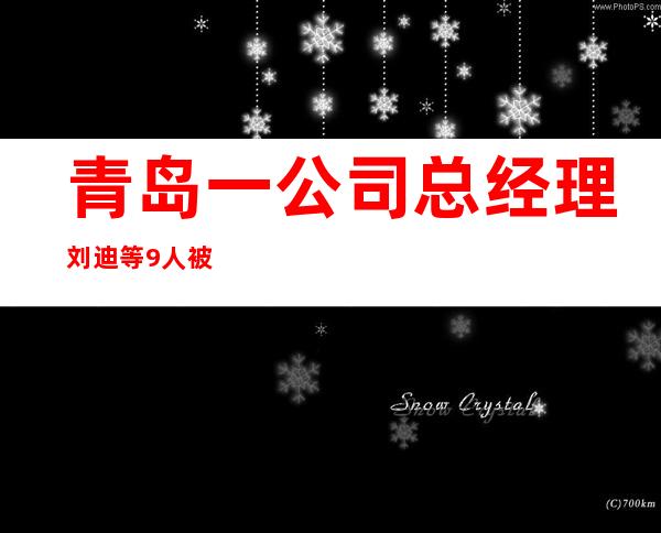 青岛一公司总经理刘迪等9人被批捕