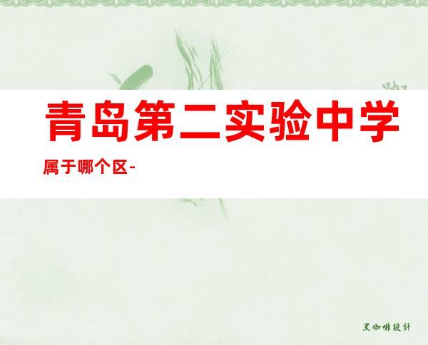 青岛第二实验中学属于哪个区-青岛第二实验中学和青岛65中