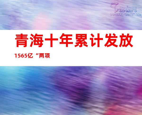 青海十年累计发放15.65亿“两项补贴” 百万人次残疾人受益