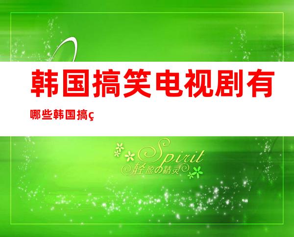 韩国搞笑电视剧有哪些 韩国搞笑电视剧介绍