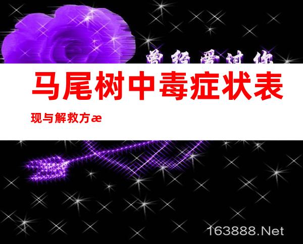 马尾树中毒症状表现与解救方法_马尾树中毒的诊断、后遗症与病例