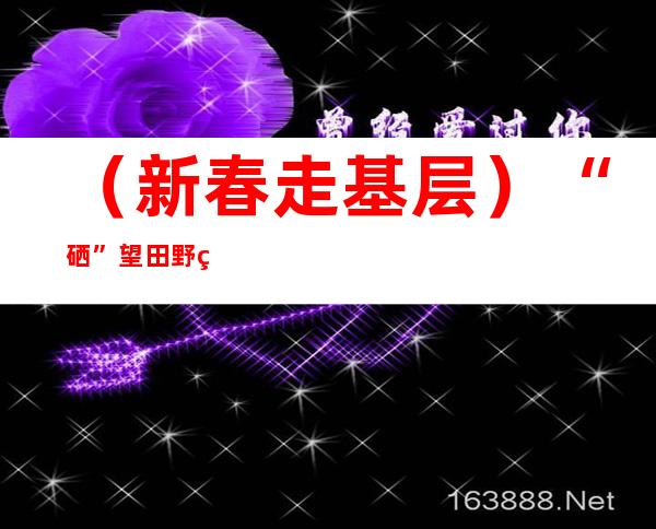 （新春走基层）“硒”望田野的守望者