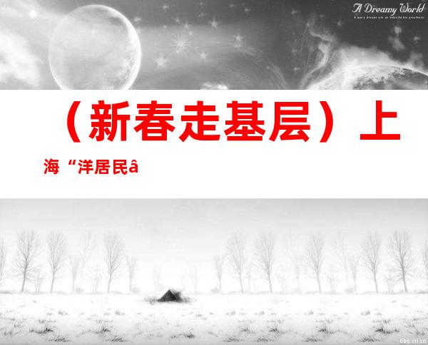 （新春走基层）上海“洋居民”携家伴友“闹元宵”