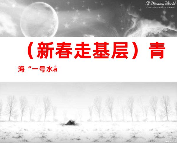 （新春走基层）青海“一号水利”工程：历经27年建设，收官战紧锣密鼓