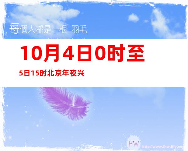 10月4日0时至5日15时 北京年夜兴区新增2名确诊病例