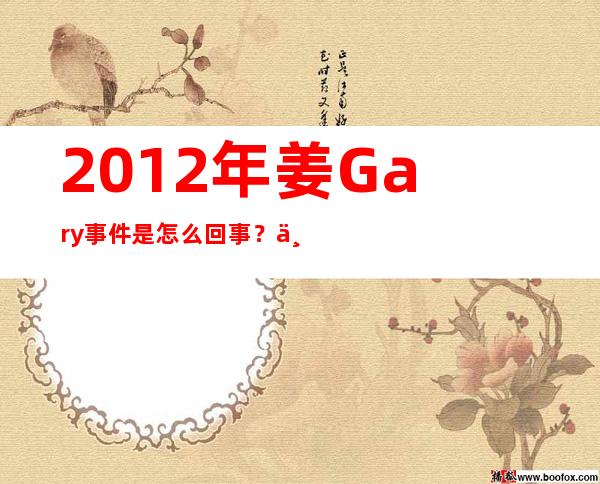 2012年姜Gary事件是怎么回事？为表歉意他主动提出下车？