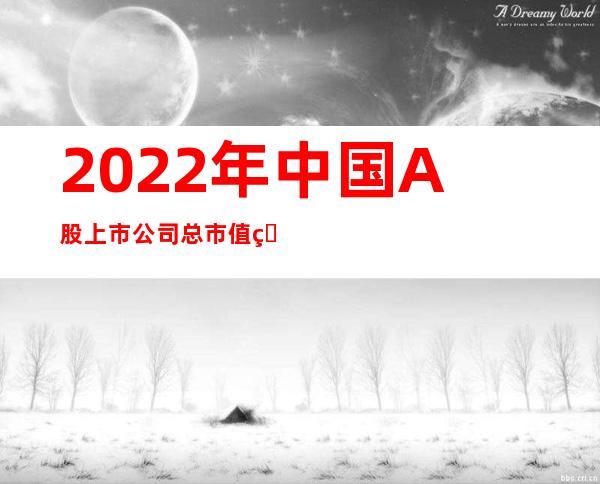 2022年中国A股上市公司总市值百强榜单附年度榜单TOP100名单