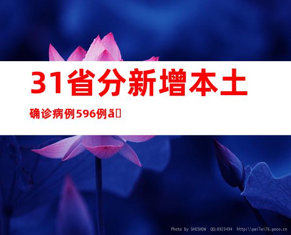 31省分新增本土确诊病例596例、本土无症状熏染者3063例