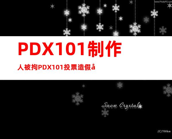 PDX101制作人被拘 PDX101投票造假属实具体情况