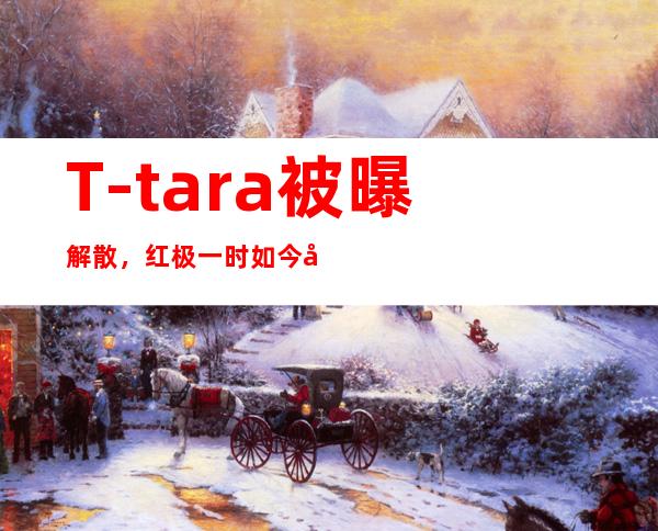 T-tara被曝解散，红极一时如今却是这般样子！