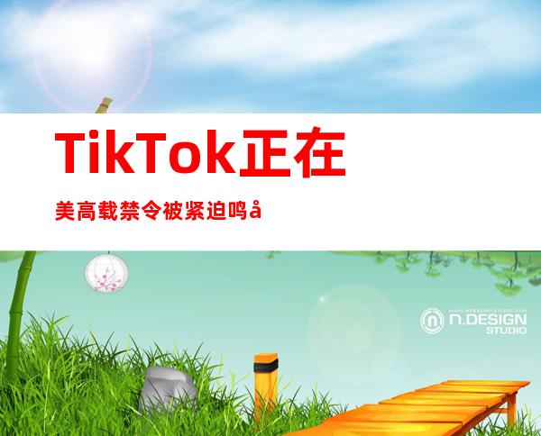 TikTok正在美高载禁令被紧迫 鸣停，美法官称TikTok禁令否能越权