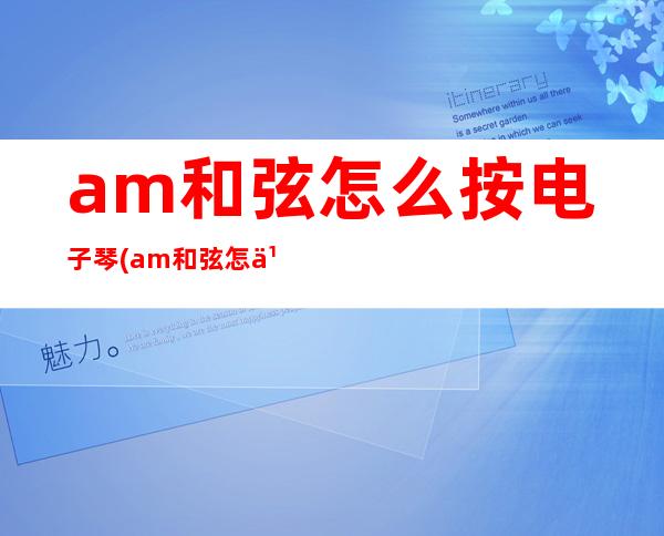 am和弦怎么按电子琴(am和弦怎么按图片)