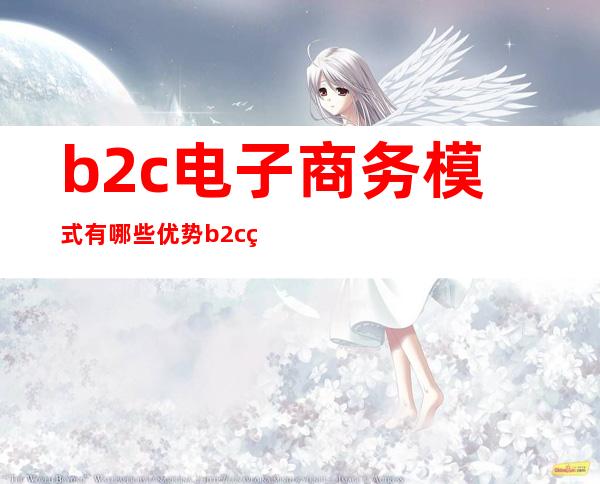 b2c电子商务模式有哪些优势 b2c电子商务模式的特点