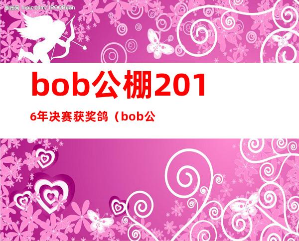 bob公棚2016年决赛获奖鸽（bob公棚2015年获奖鸽相册）