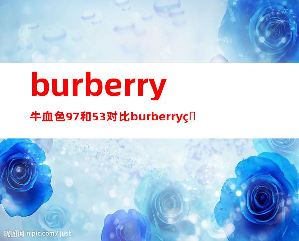 burberry牛血色97和53对比 burberry牛血色97试色