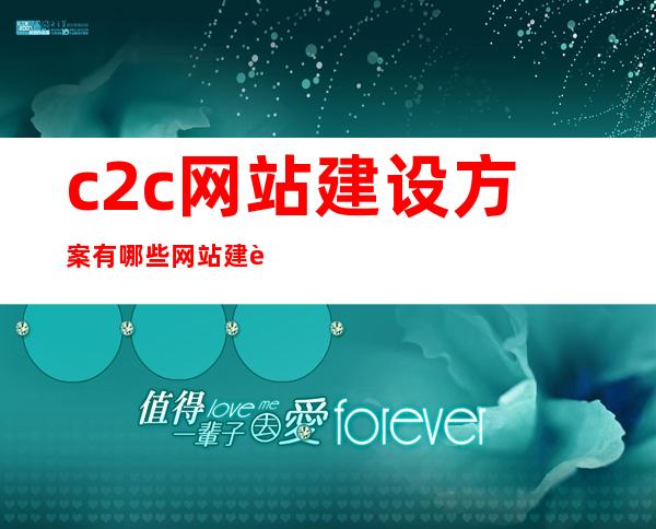 c2c网站建设方案有哪些网站建设的主要目的是什么