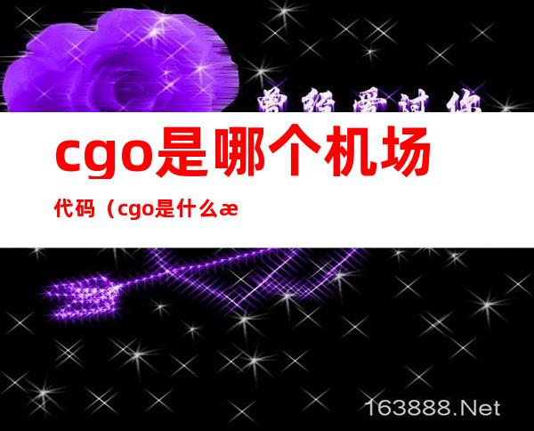 cgo是哪个机场代码（cgo是什么意思）