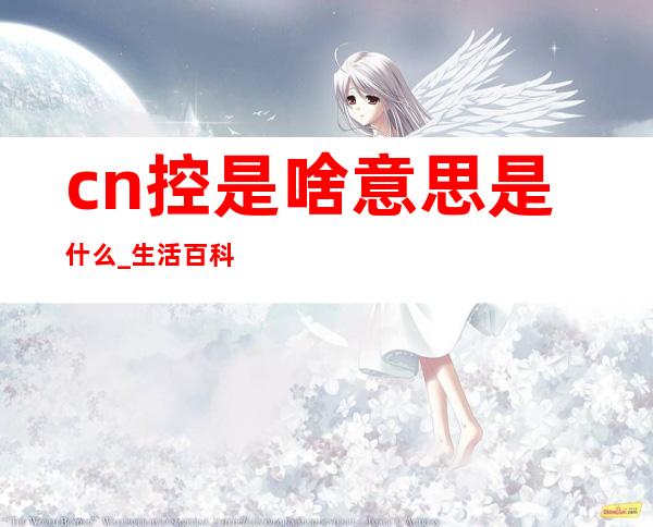 cn控是啥意思是什么 _生活百科