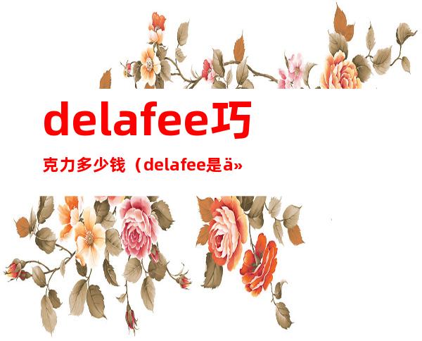 delafee巧克力多少钱（delafee是什么意思）