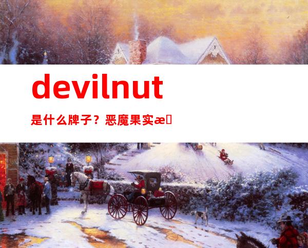 devil nut是什么牌子？恶魔果实是什么档次？