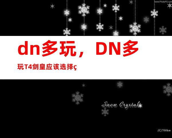 dn多玩，DN多玩T4剑皇应该选择物理攻击还是暗攻击