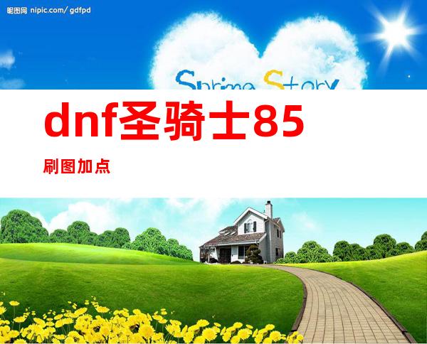 dnf圣骑士85刷图加点