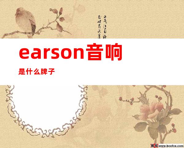 earson音响是什么牌子