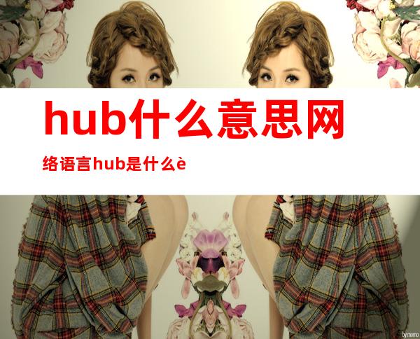 hub什么意思网络语言 hub是什么设备产品