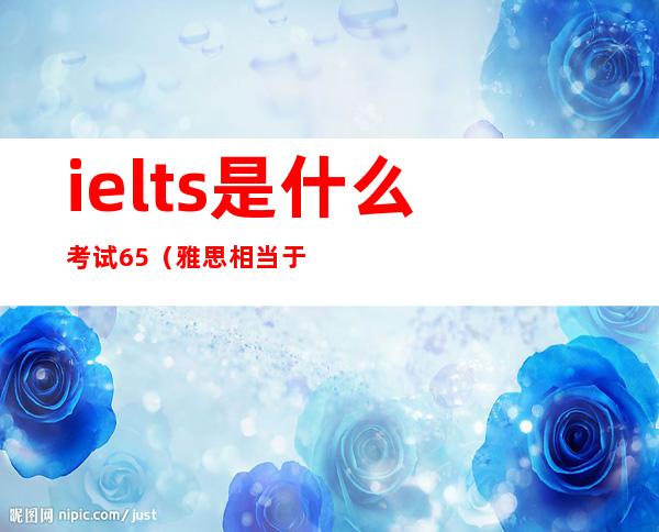 ielts是什么考试6.5（雅思相当于什么水平）