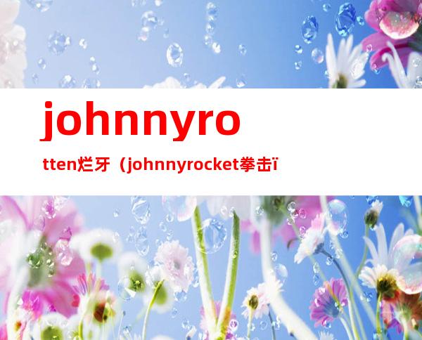 johnnyrotten烂牙（johnnyrocket拳击）