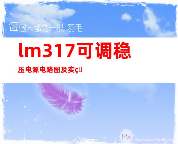 lm317可调稳压电源电路图及实物图——lm317可调稳压电源电路实验报告