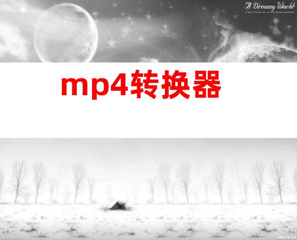 mp4转换器