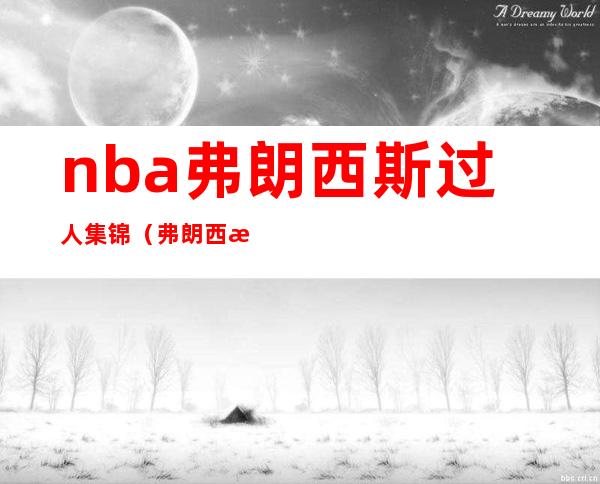 nba弗朗西斯过人集锦（弗朗西斯过人集锦）