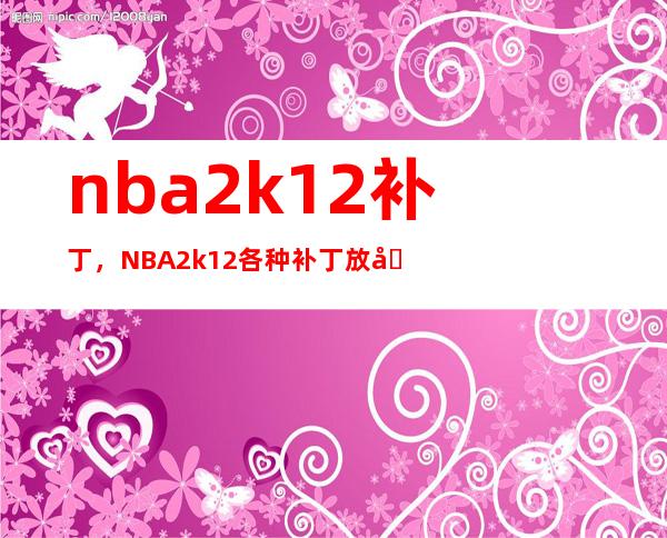 nba2k12补丁，NBA2k12各种补丁放在哪个文件夹