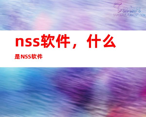 nss软件，什么是NSS软件