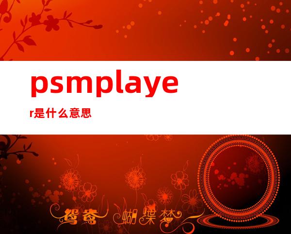 psmplayer是什么意思