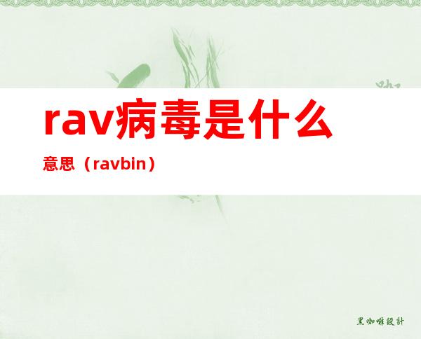 rav病毒是什么意思（ravbin）