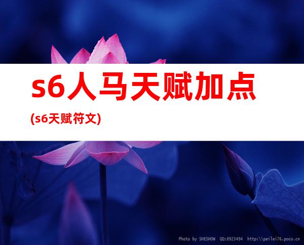 s6人马天赋加点(s6天赋符文)