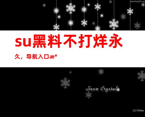 su黑料不打烊永久，导航入口永不失效