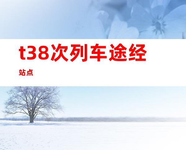 t38次列车途经站点