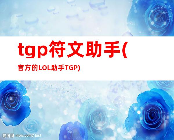 tgp符文助手(官方的LOL助手TGP)