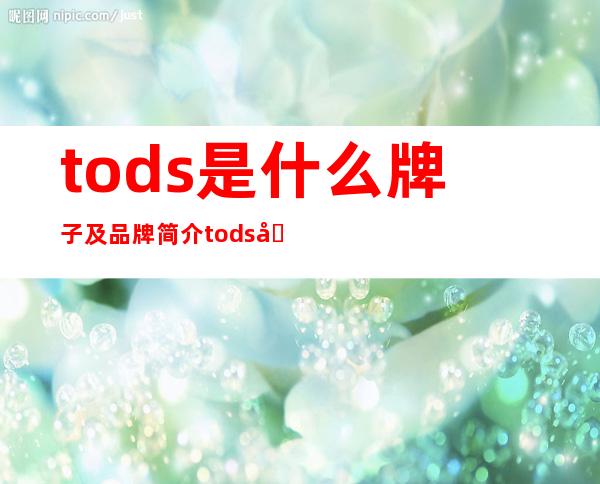 tods是什么牌子及品牌简介 tods品牌档次是什么质量怎么样