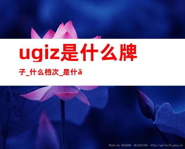 ugiz是什么牌子_什么档次_是什么牌子怎么读