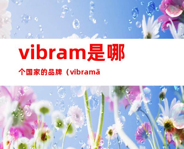 vibram是哪个国家的品牌（vibram中国官方旗舰店）